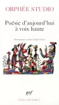 Orphée studio : poésie d'aujourd'hui à voix haute vignette